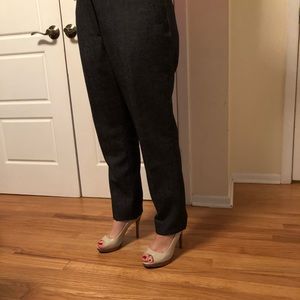 J Crew Navy Herringbone pants size 12